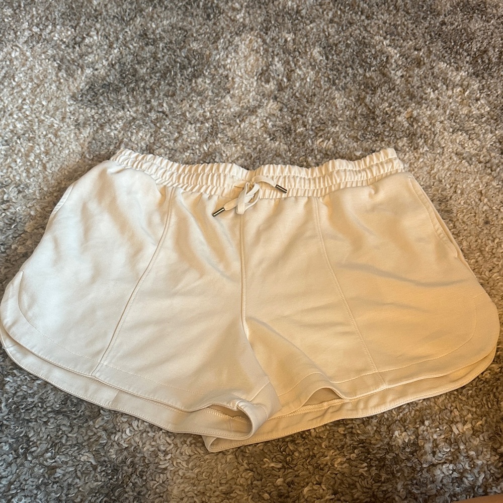 Women's White Casual Shorts
